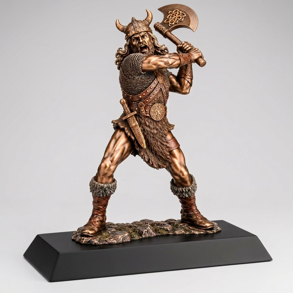 Viking Attack Warrior Award Trophy
