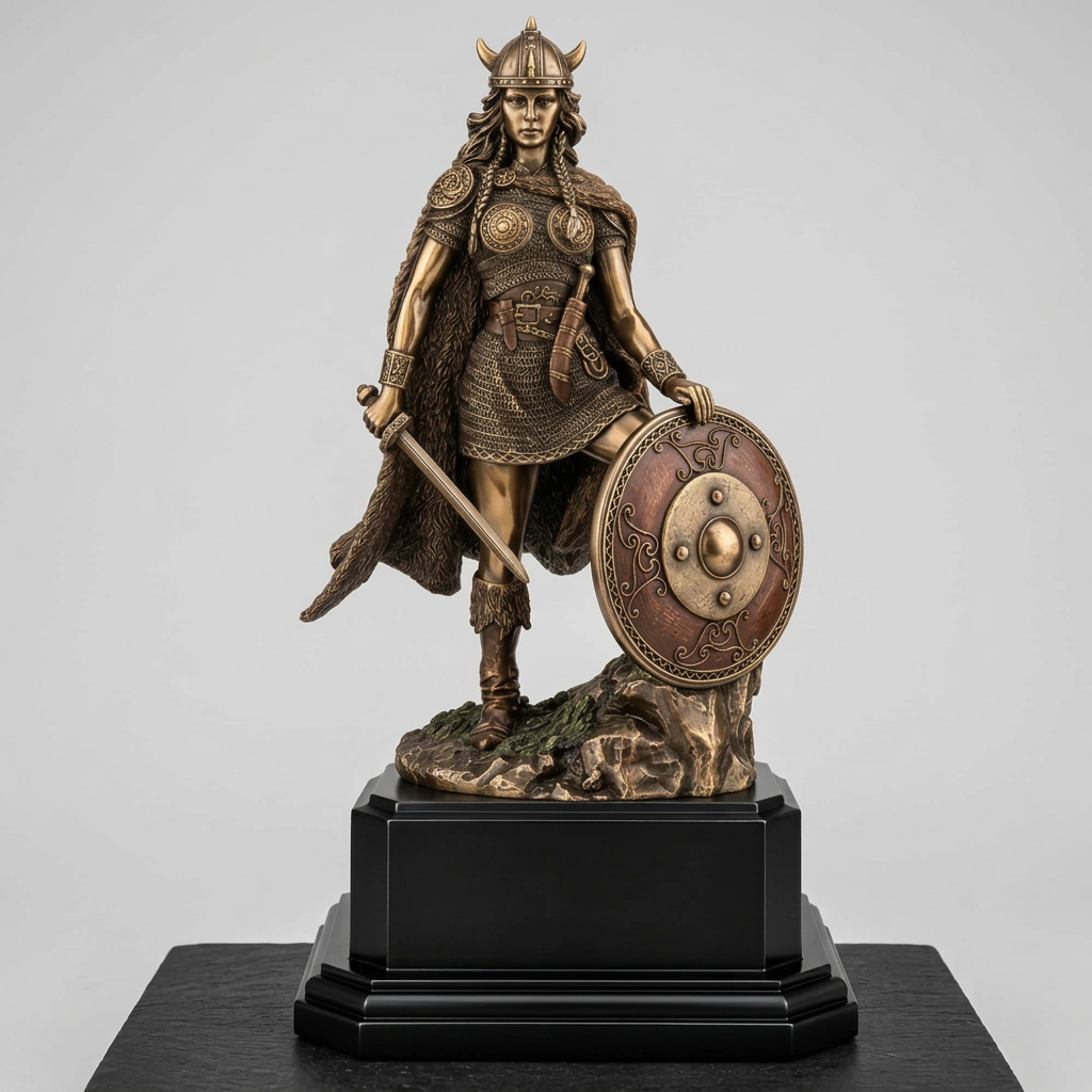 The Viking Woman Warrior Award Trophy