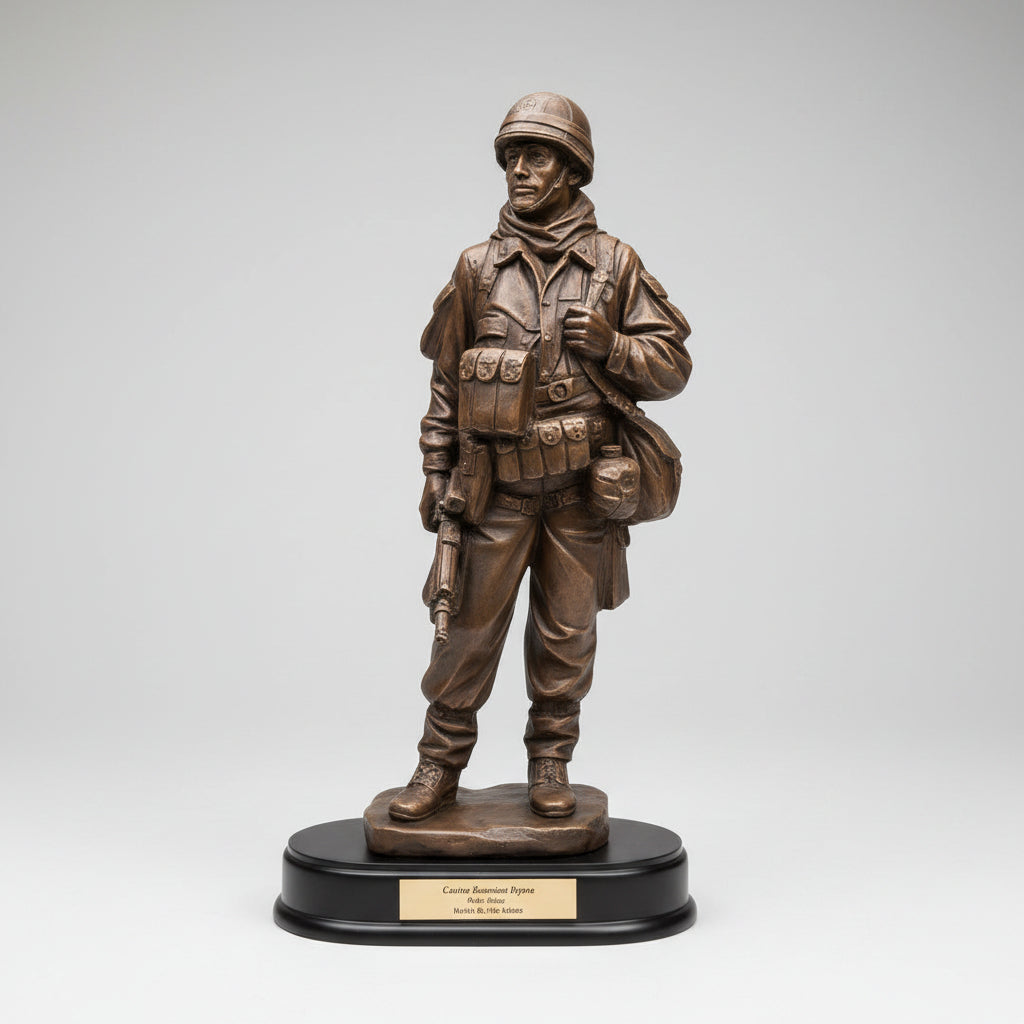 Army Soldier Military Statue Trophy