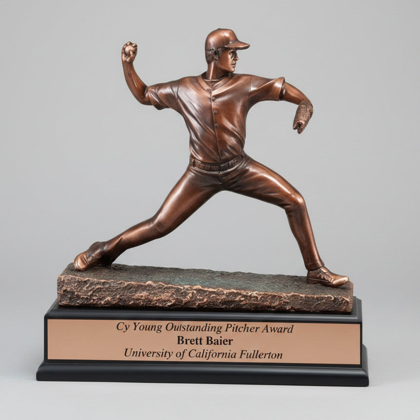 Cy Young Outstanding Pitcher Baseball Trophy