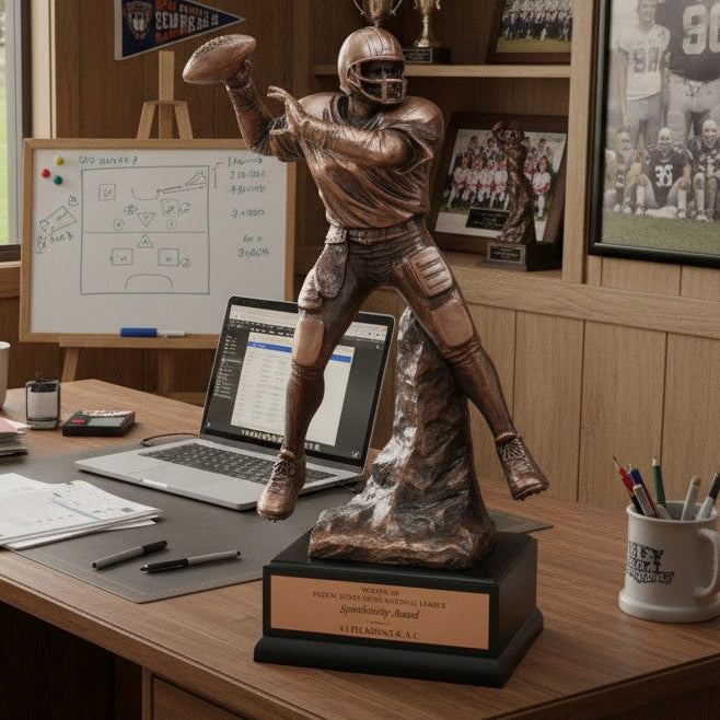 Football Quarterback MVP Trophy