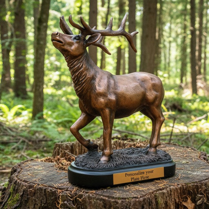 Bronze Elk Buck Award Statue