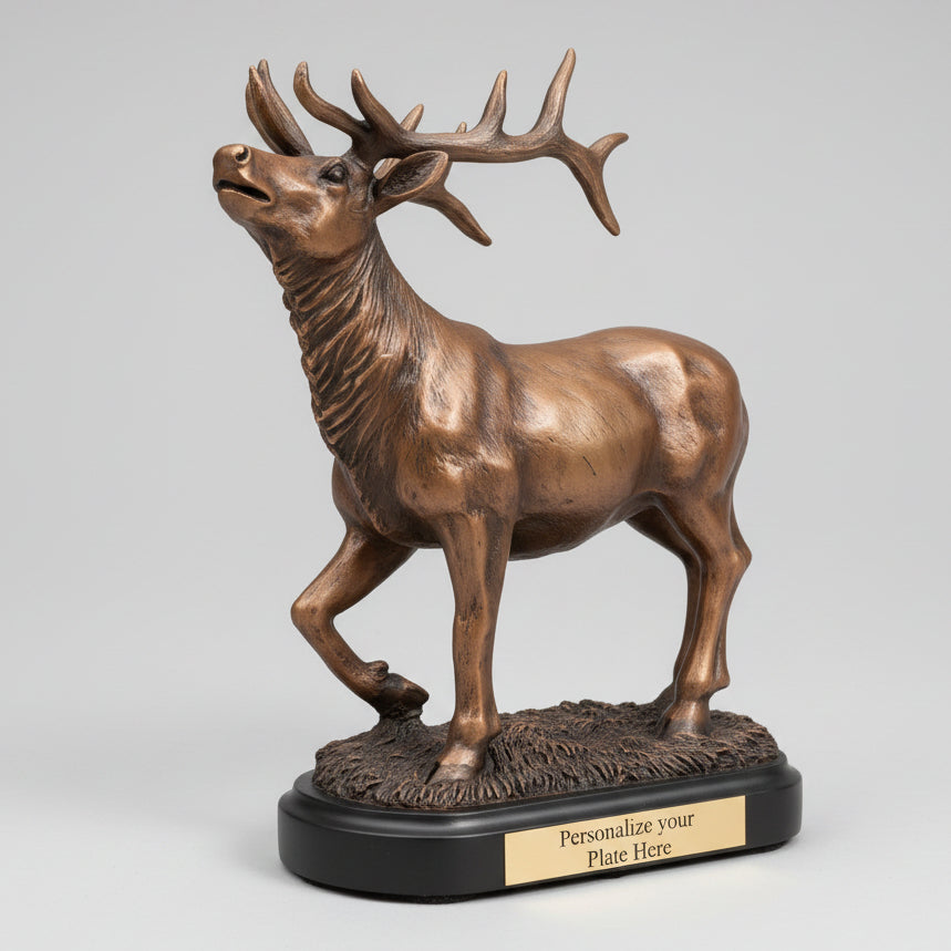 Bronze Elk Buck Award Statue