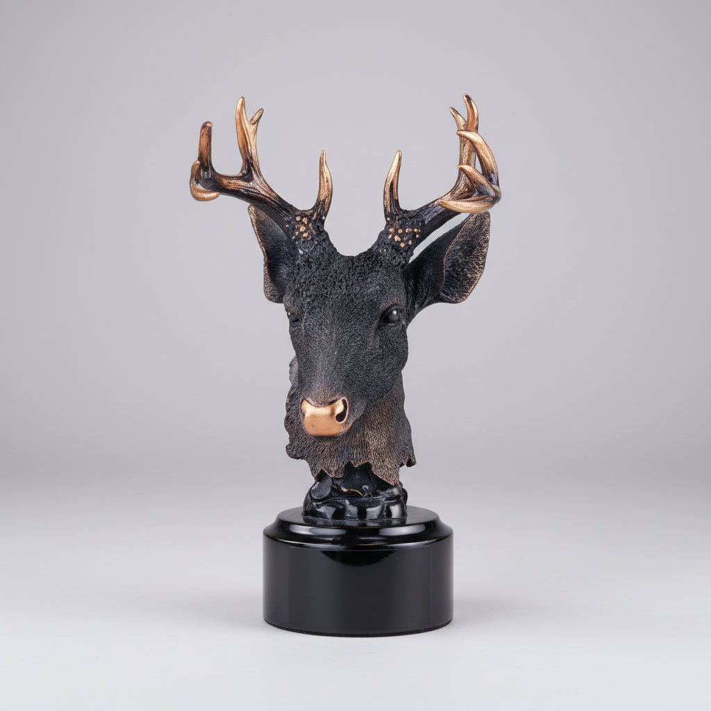 Bronze Deer Head Award Statue