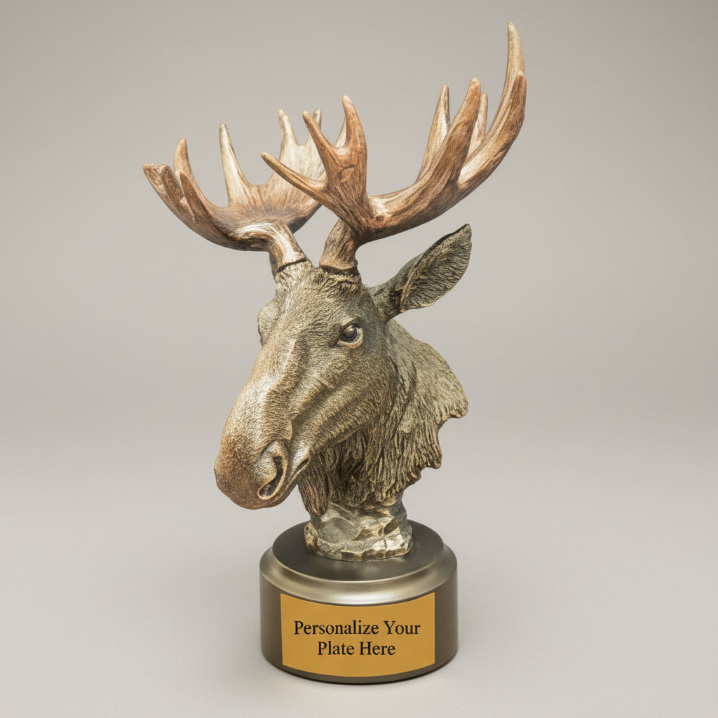 Bronze Moose Head Award Statue