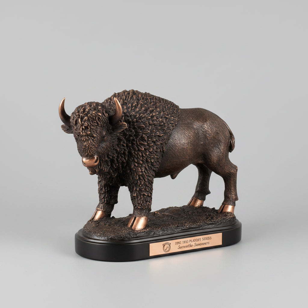 Bronze Wild Buffalo Trophy