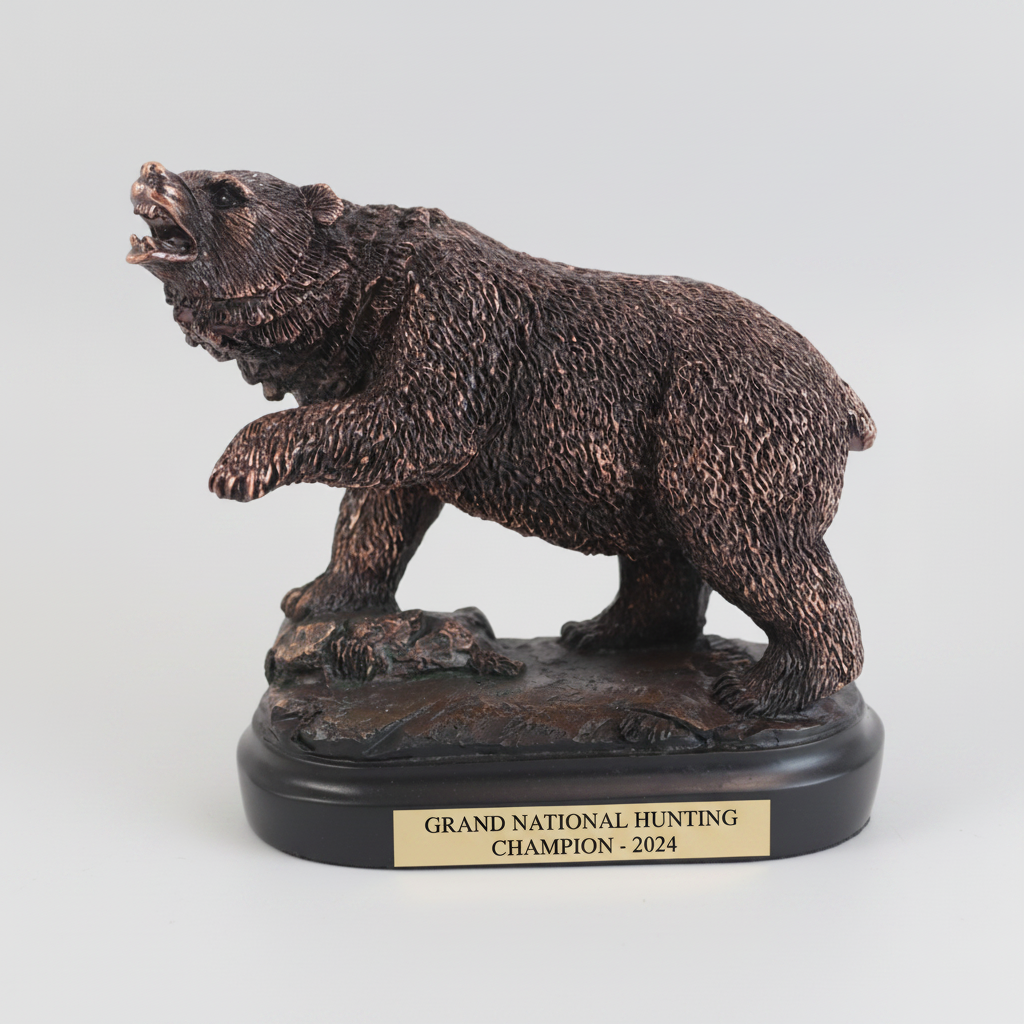 Bronze Roaring Bear Trophy