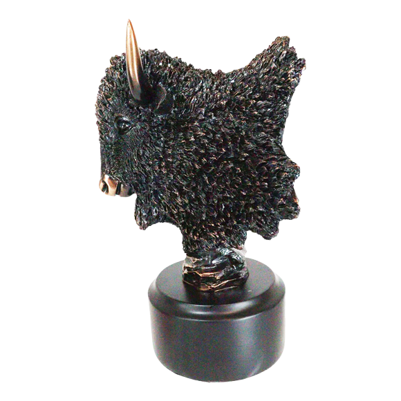 Bronze Buffalo Head Trophy Large
