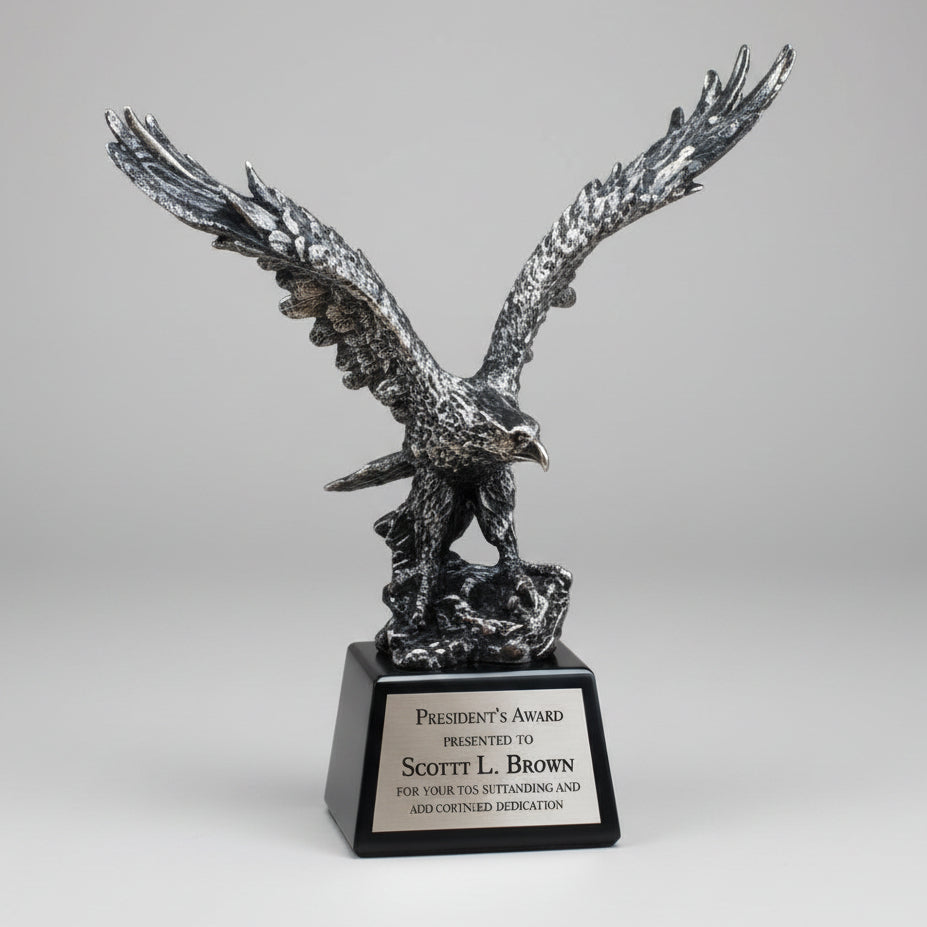 Pewter Eagle in Flight Award Large