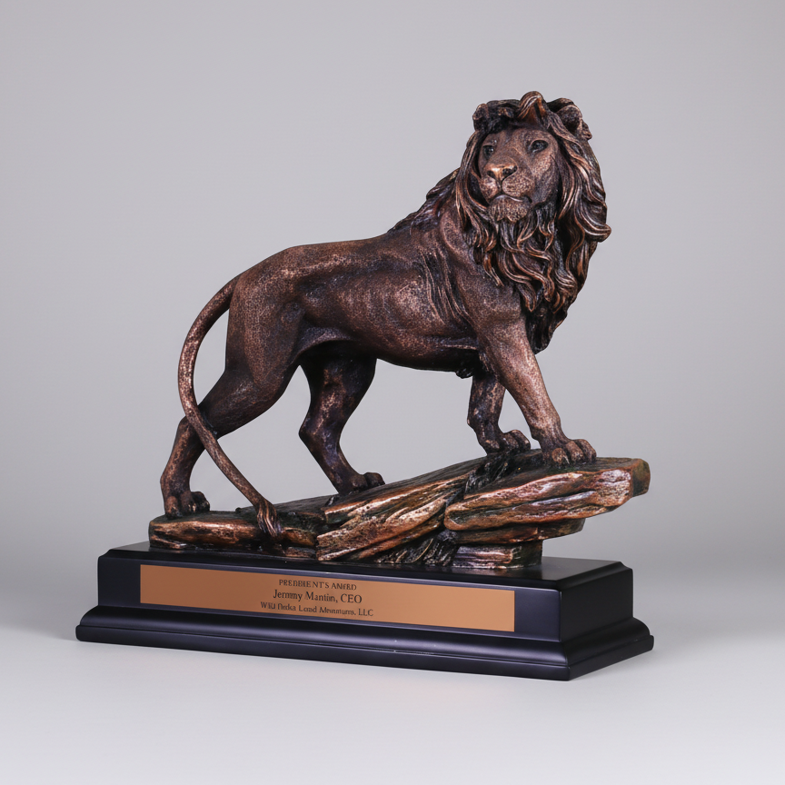 Giant Roaring Lion Trophy