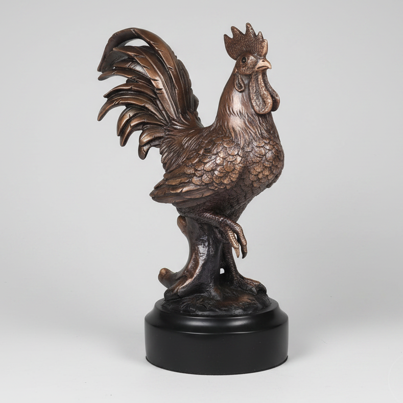 Bronze Rooster Trophy Large