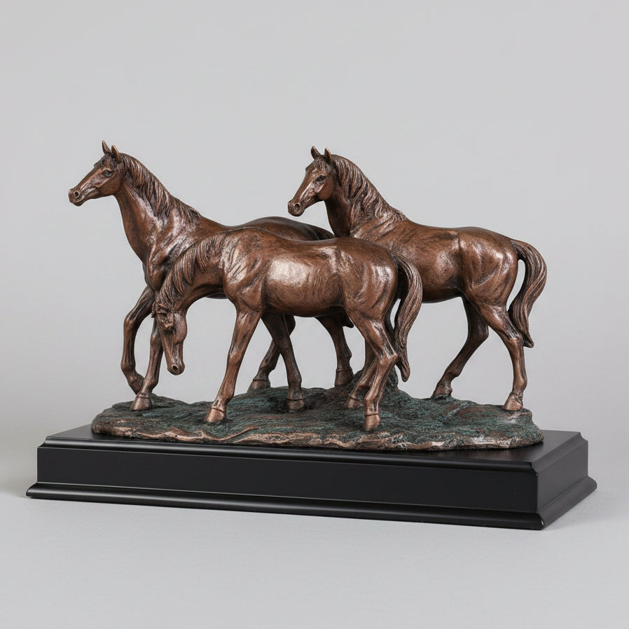 Bronze Three Horses Trophy