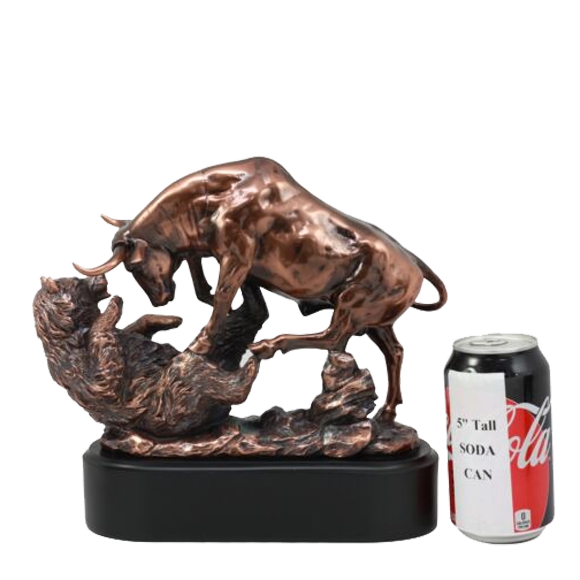 Bronze Bull and Bear Trophy