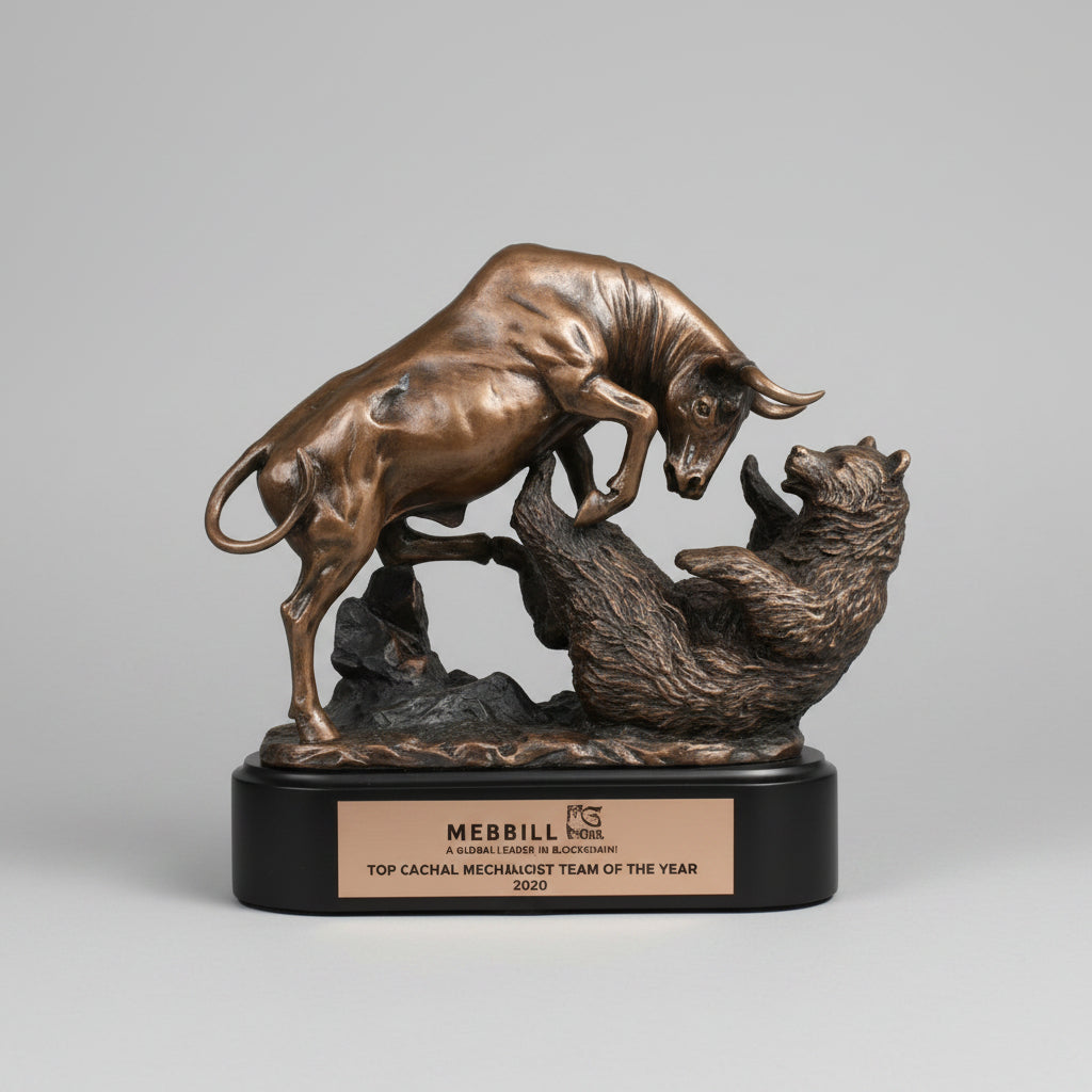 Bronze Bull and Bear Trophy