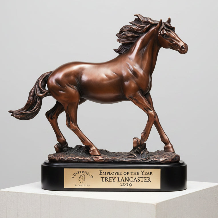 Running Stallion Horse Trophy