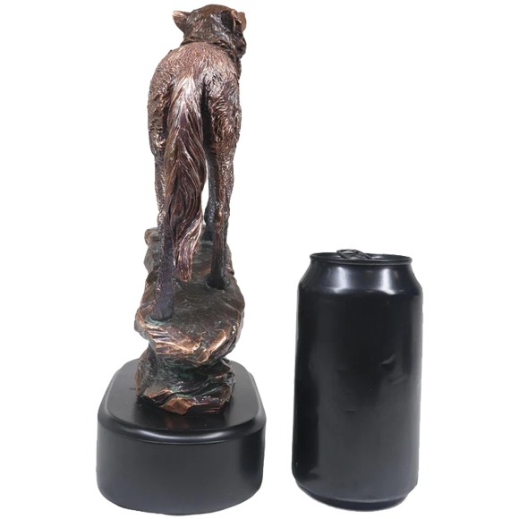 Bronze Large Rocky Wolf Trophy