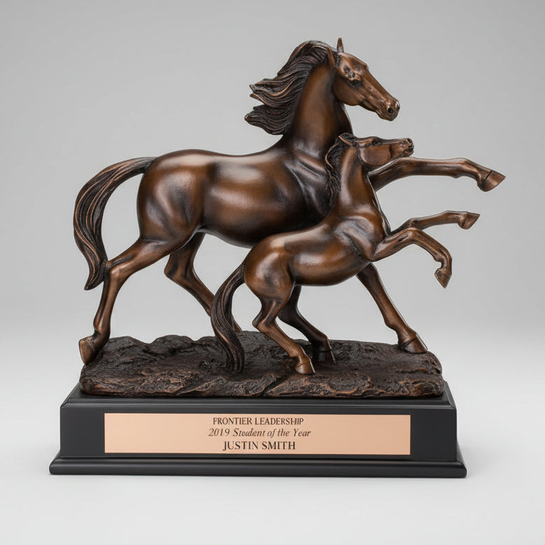 Mother and Baby Horse Trophy