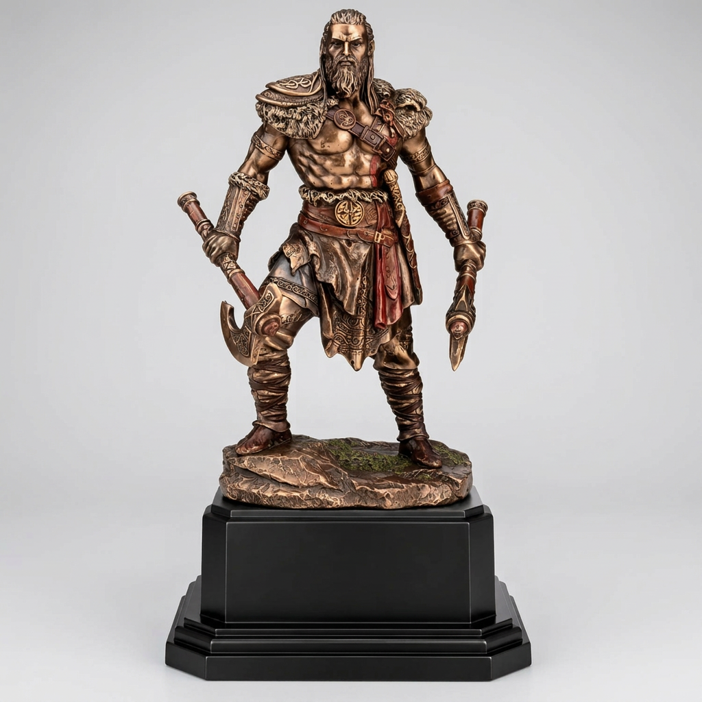 Conquering Viking Warrior Award Trophy