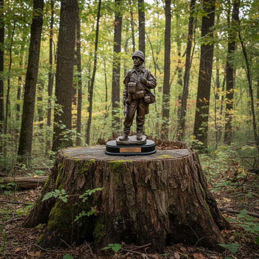 Army Soldier Military Statue Trophy