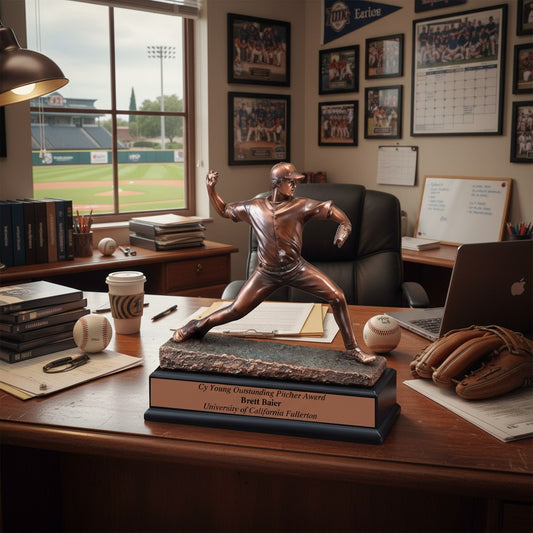 Cy Young Outstanding Pitcher Baseball Trophy
