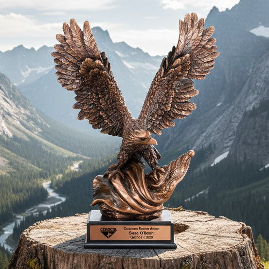 Grand Golden Eagle Wings Trophy Large