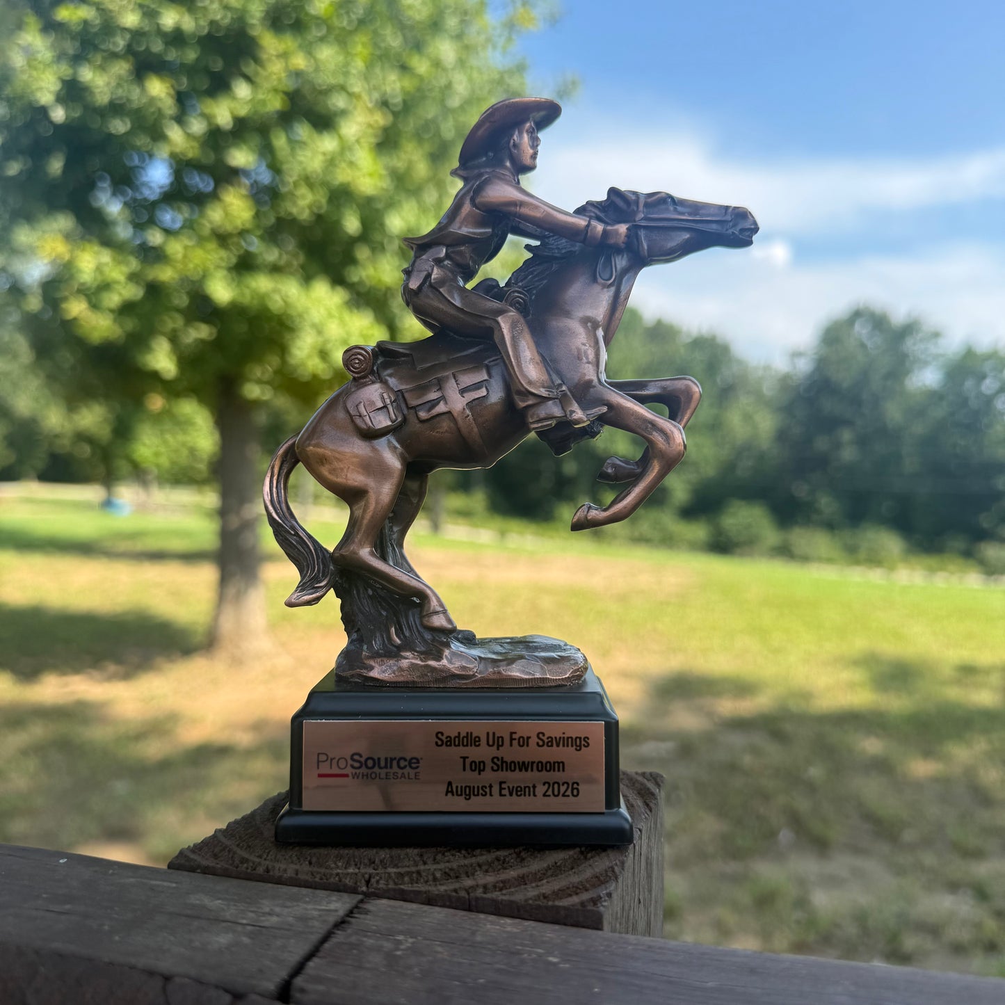 Western Horse Riding Cowboy Trophy