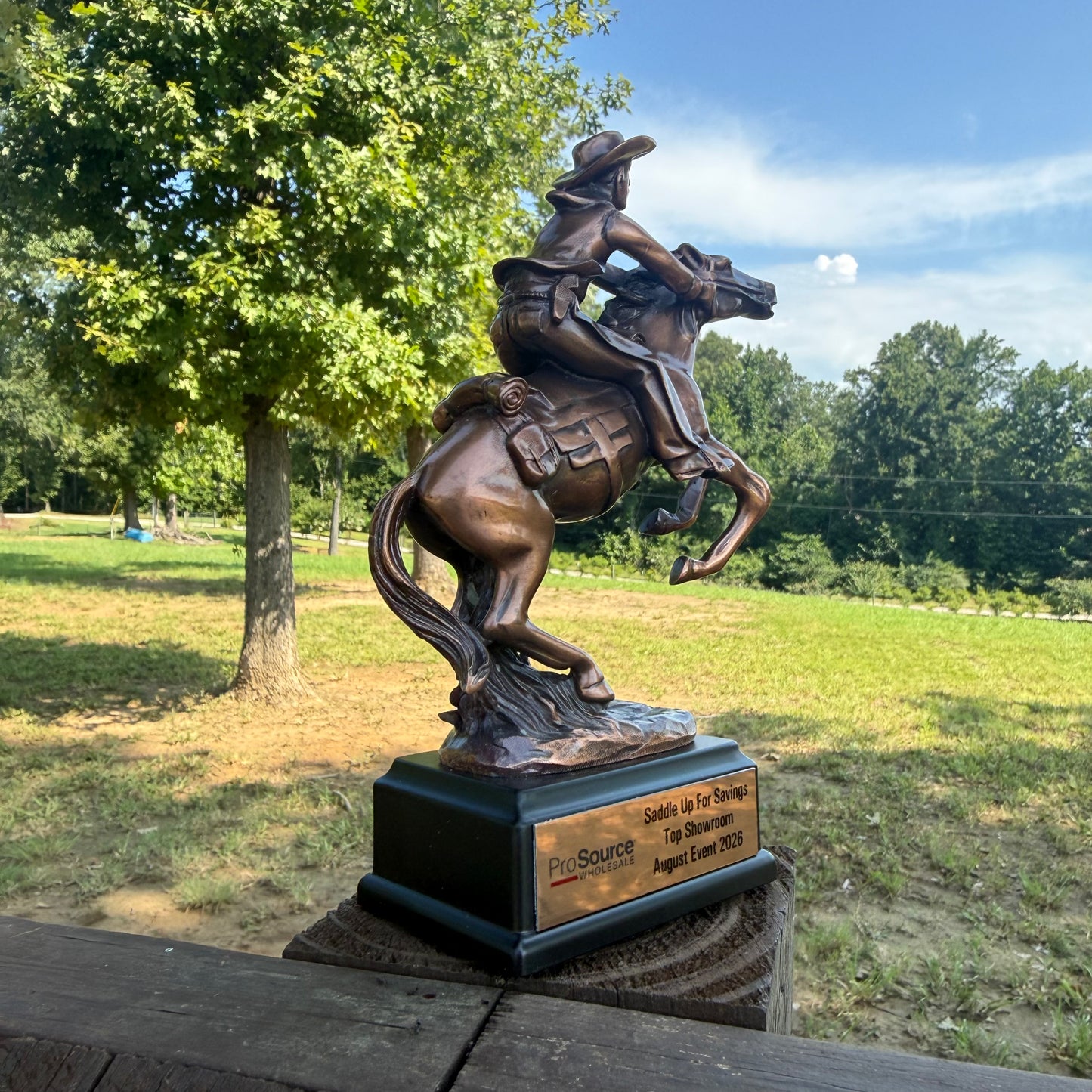 Western Horse Riding Cowboy Trophy
