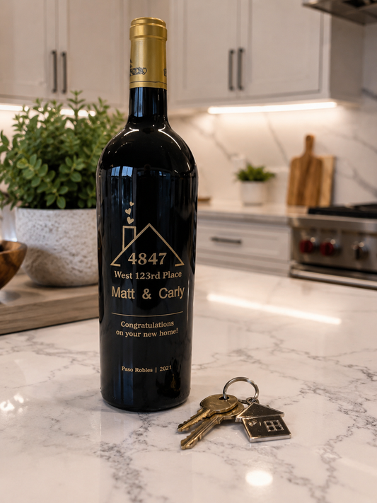 Custom Engraved Wine Bottle