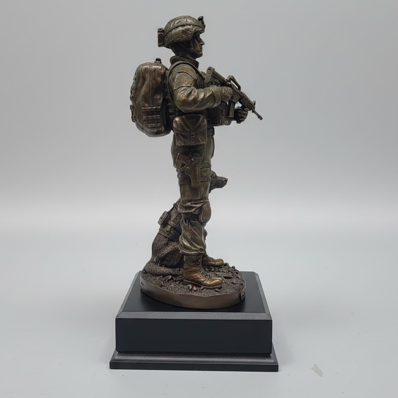 K9 Military Service Award Statue