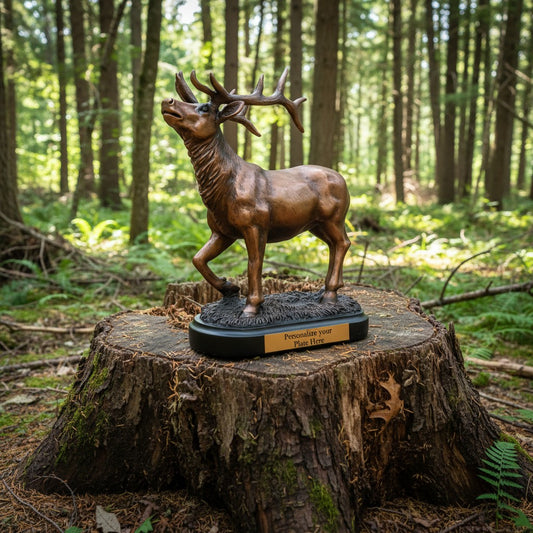 Bronze Elk Buck Award Statue