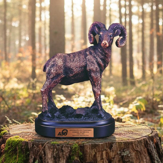 Bronze Standing Ram Trophy