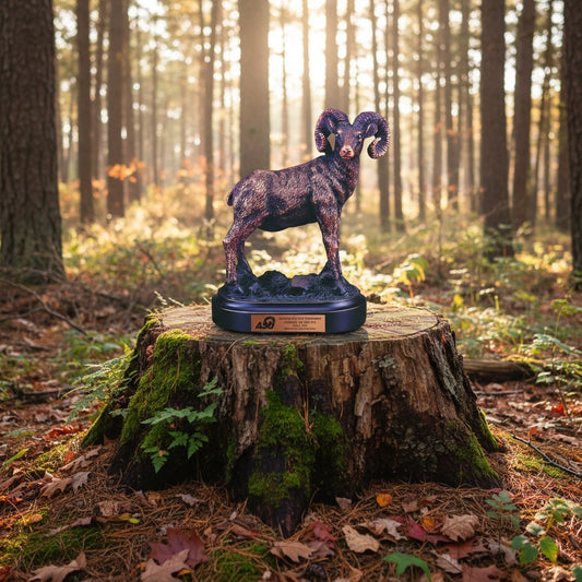 Bronze Standing Ram Trophy