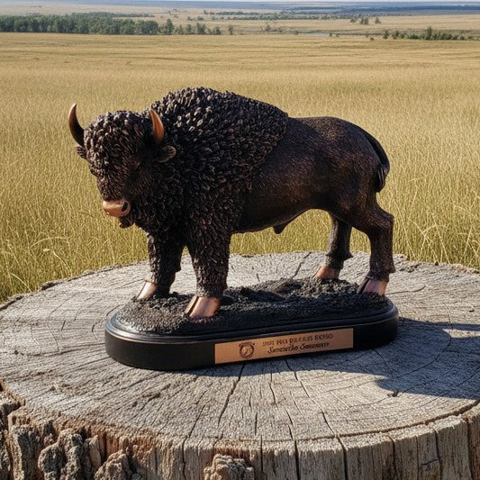 Bronze Wild Buffalo Trophy