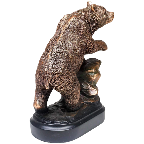 Bronze Bear on Rock Trophy