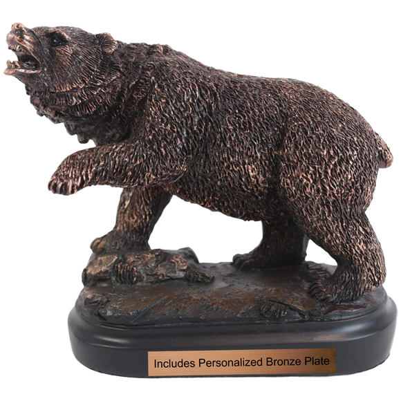 Bronze Roaring Bear Trophy