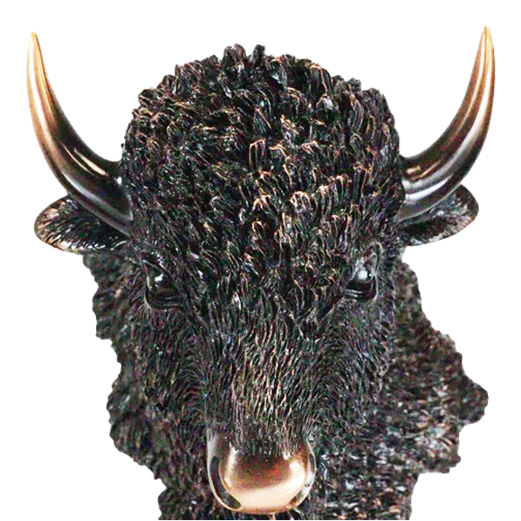 Bronze Buffalo Head Trophy Large