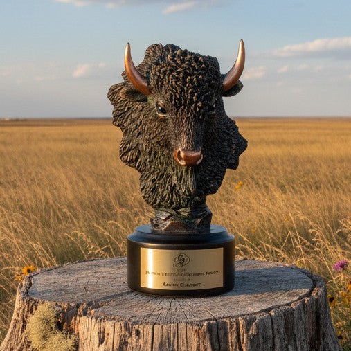 Bronze Buffalo Head Trophy Large