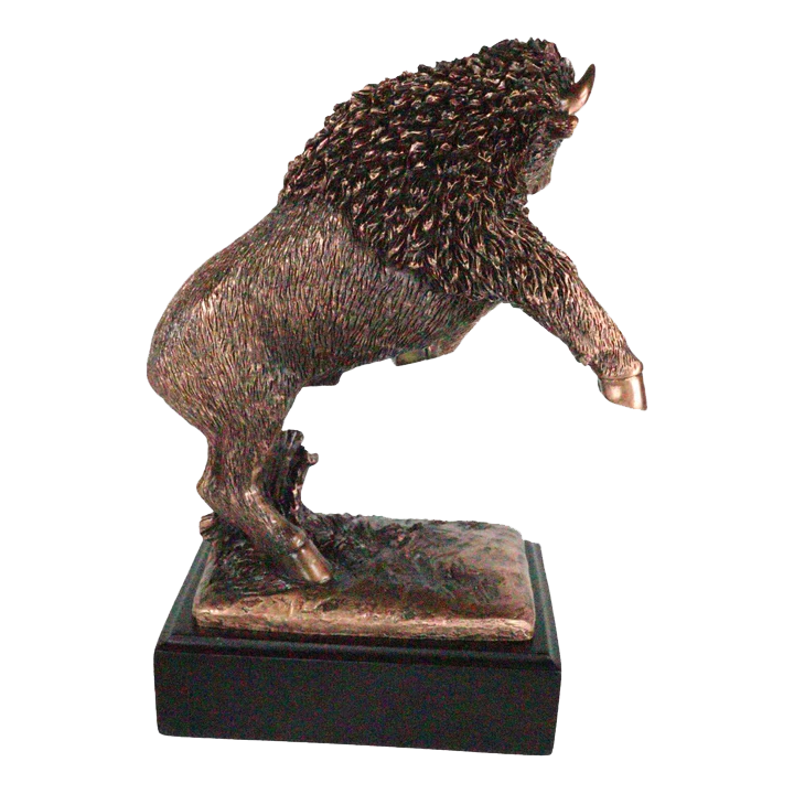 Bronze Jumping Buffalo Trophy