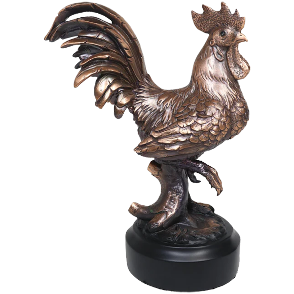 Bronze Rooster Trophy Large
