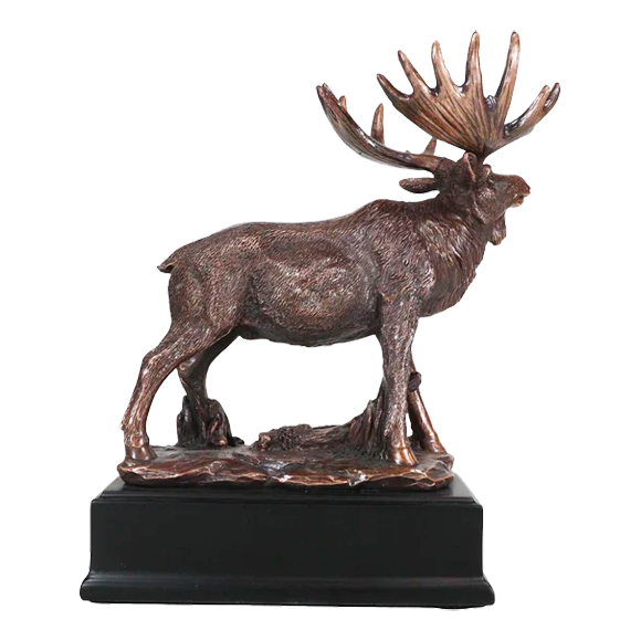 Bronze Standing Moose Trophy