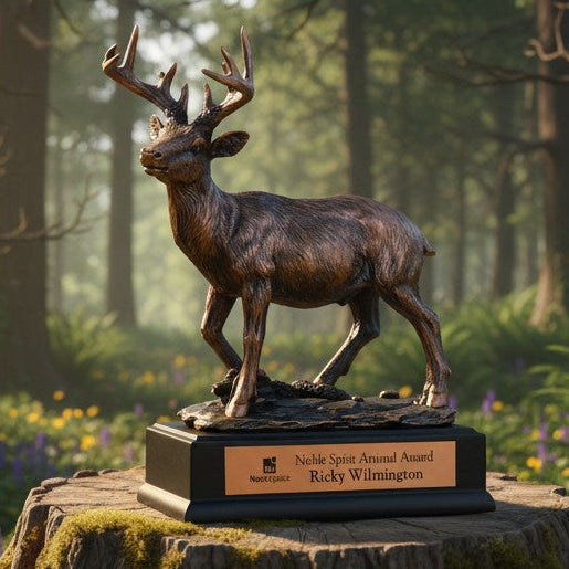 Bronze White Tail Deer Trophy