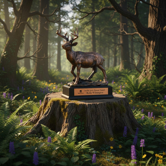 Bronze White Tail Deer Trophy