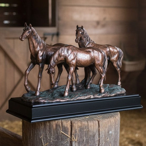 Bronze Three Horses Trophy