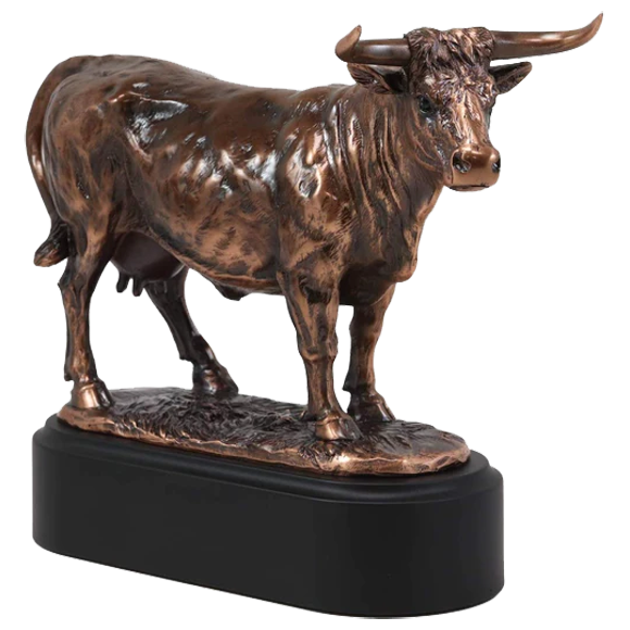Bronze Charolais Cow Trophy