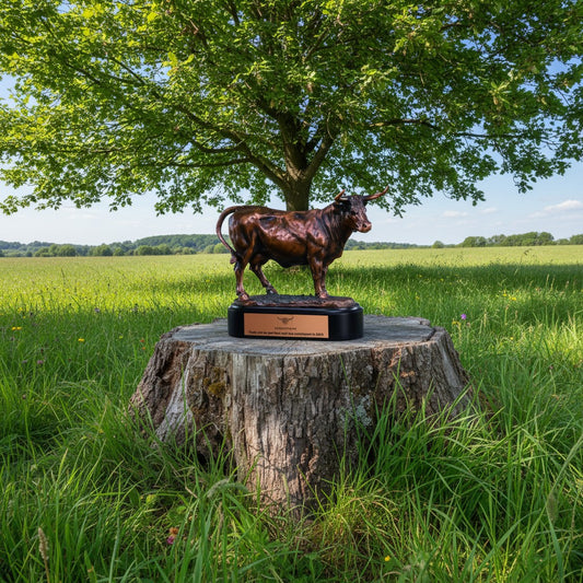 Bronze Charolais Cow Trophy