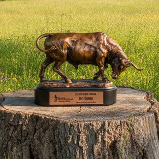 Bronze Angry Bull Trophy