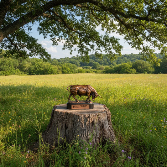 Bronze Angry Bull Trophy