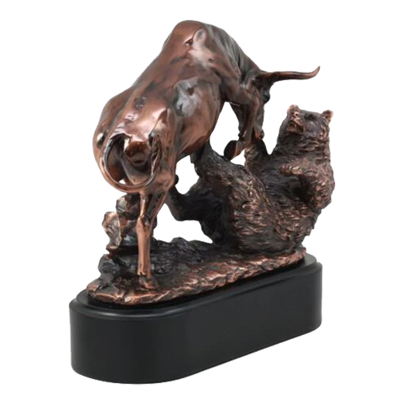 Bronze Bull and Bear Trophy