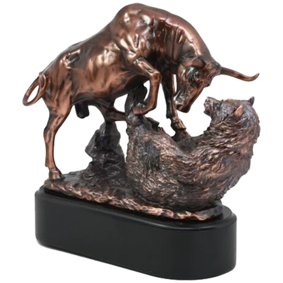 Bronze Bull and Bear Trophy