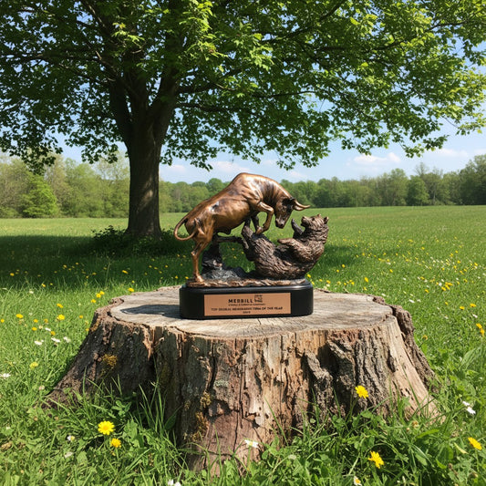 Bronze Bull and Bear Trophy